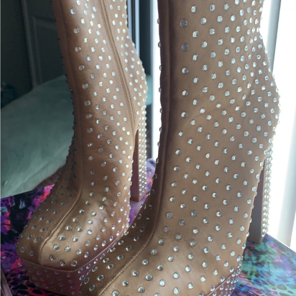 Crystal Studded Boots